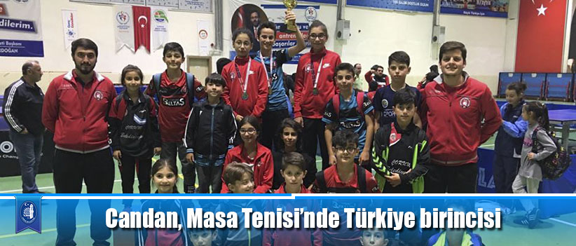 Candan, Masa Tenisi’nde Türkiye birincisi
