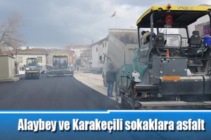 Alaybey ve Karakeçili sokaklara asfalt