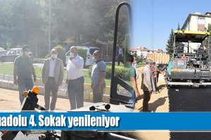Belediyemiz, Anadolu 4. Sokağı yenileniyor
