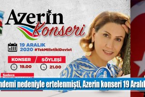 Azerin konseri 19 Aralık’ta