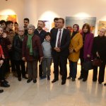 Ferahoğlu çiftinin resim sergisi açıldı