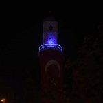 Saat Kulesi mavi renk ile ışıklandırıldı