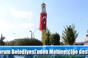 Çorum Belediyesi’nden Mehmetçiğe destek