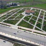 Belediyemiz Erzurum Dede Parkında yol çizgi çalışması yaptı
