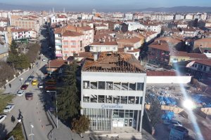 Eski Halkbank binası yıkılıyor