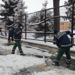 Belediyemizden aralıksız karla mücadele çalışması