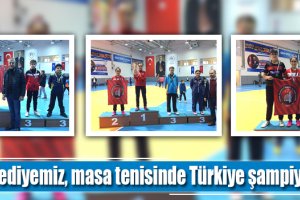 Belediye, masa tenisinde Türkiye şampiyonu oldu