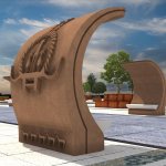 Kadeş Barış Meydanı’na leblebi ve Hitit Figürü rölyefleri