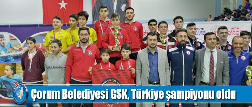 Çorum Belediyesi GSK, Türkiye şampiyonu oldu