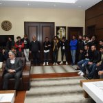 Belediyespor’dan Başkan Gül’e hayırlı olsun ziyareti
