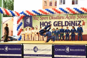3. Yaz Spor Okulları dün düzenlenen törenle açıldı.