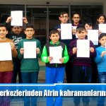 Gençlik Merkezlerinden Afrin kahramanlarına mektup