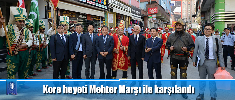 Kore heyeti Mehter Marşı ile karşılandı