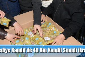 Belediye Kandil’de 40 Bin Kandil Simidi ikram etti