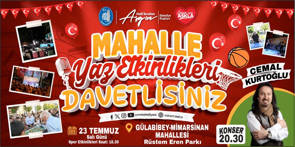 Mahalle Yaz Etkinlikleri - Gülabibey&Mimarsinan Mahallesi